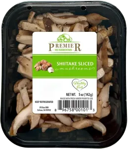 Sliced Shiitake Mushrooms