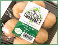 Premier Baby Bella Mushrooms in packaging